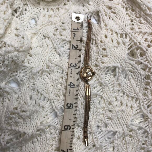 FOR PARTS Vintage Ladies Timex Gold Tone Bracelet 1/20 10k Gf Tops Watch Band - Picture 12 of 13